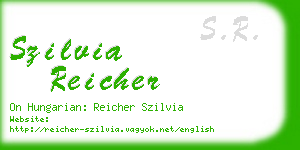 szilvia reicher business card